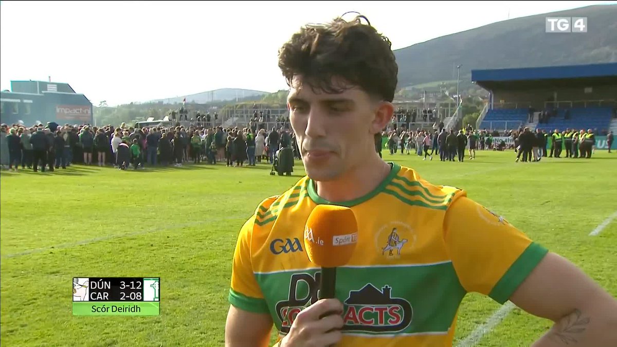 'We have a special group, special village and special community'. 🗣️ Labhair an Laoch na hImeartha Seaan Elliot linn tar éis an sár-taispeantais. Dunloy Cuchullains BEO/LIVETG4 AR TG4 📺 #GAABEO