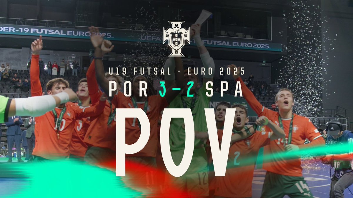 𝗣ortugal 𝗢n 𝗩iew da revalidação do título Europeu de Futsal Sub-19 🏆🇵🇹 #FazHistória 🎥 Vídeo completo 👉 #FazHistória | #WCQ