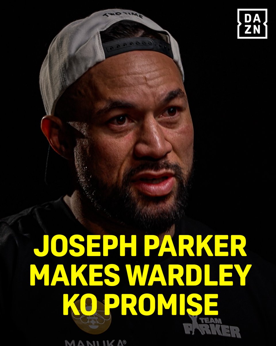 “I’m knocking him out. I can see it.” 🥶 #ParkerWardley | Oct 25 | Live exclusively on DAZN