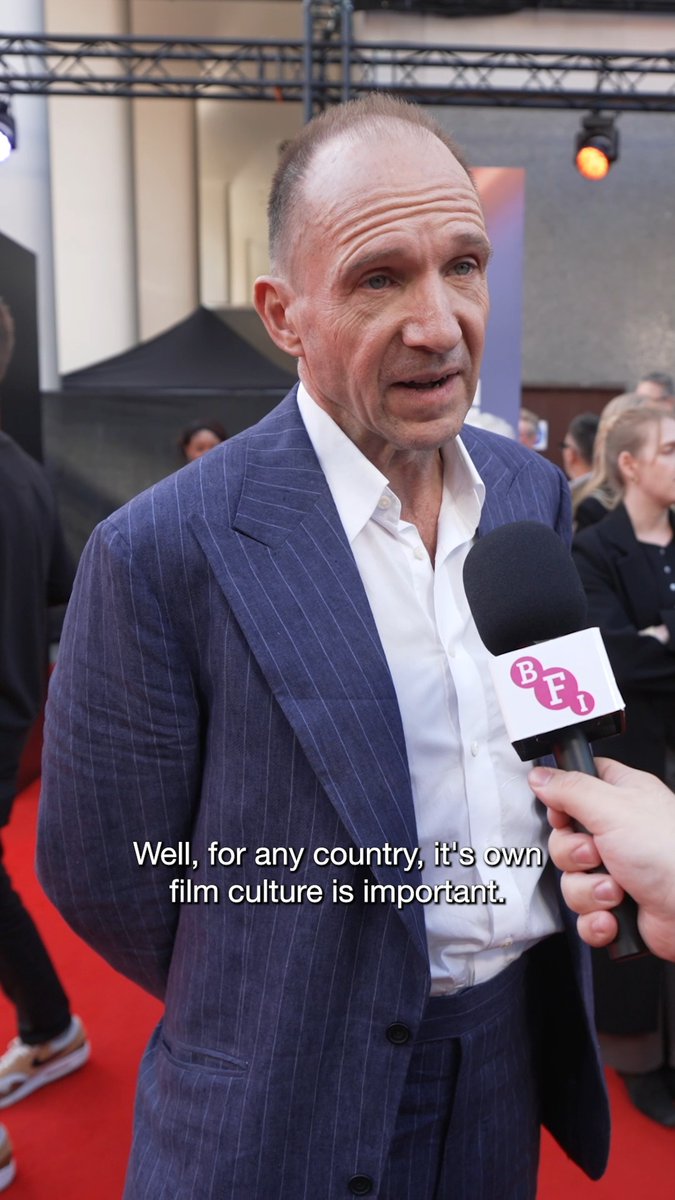 ‘It is an expression of us.’ Ralph Fiennes on the importance of celebrating filmmaking. #TheChoral #LFF