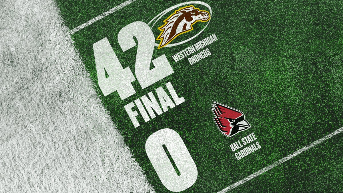 ๐ฅ: Western Michigan recorded its first shutout of a MAC opponent since 2016 as the Broncos (4-3, 3-0 MAC) blanked Ball State 42-0 at Stafford-Smith Field at Waldo Stadium on Saturday. Esme Leon | #MACtion