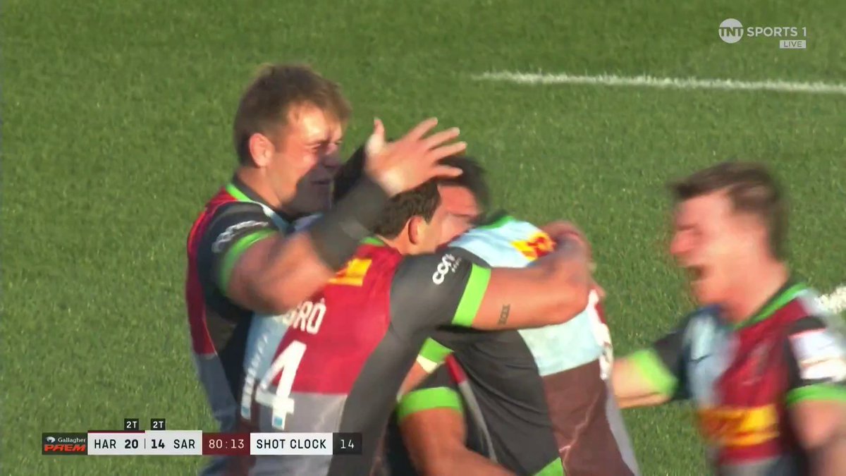 Look at what it means 👇 Harlequins 🃏 have now beaten Saracens for the third time in a row for the first time in 16 years 👀