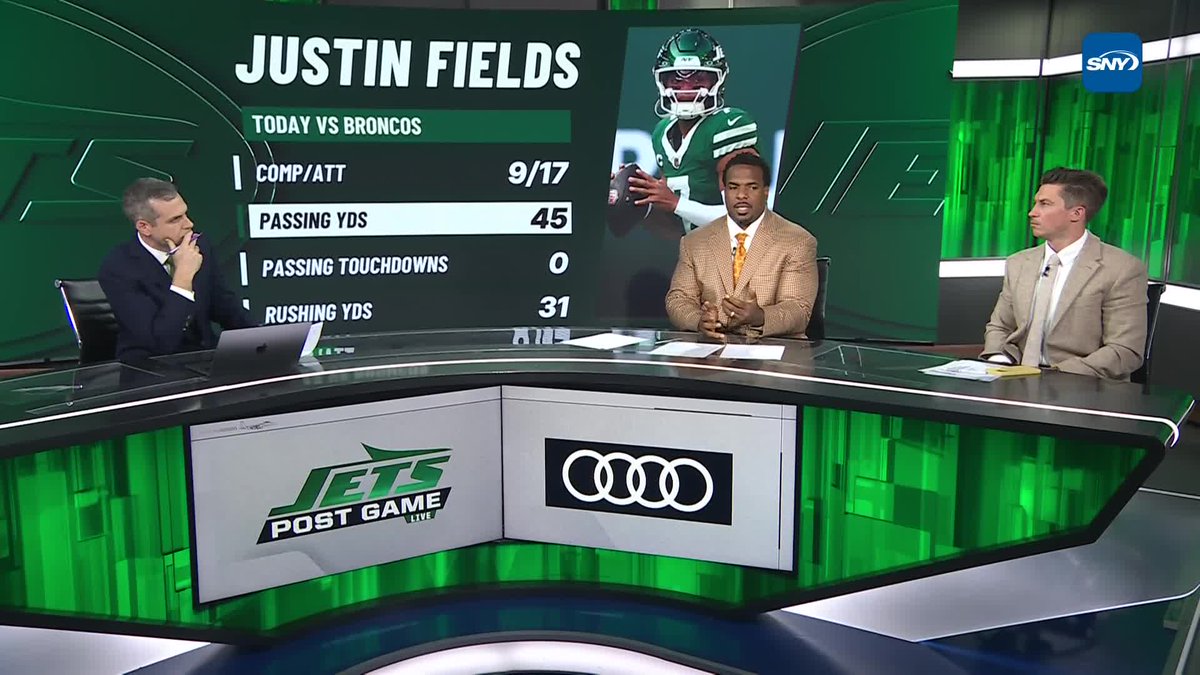 "It's just not a great look." On Jets Post Game Live, Connor Rogers discusses Aaron Glenn's response to questions about Justin Fields remaining the Jets' starting QB: ➡️ Audi USA