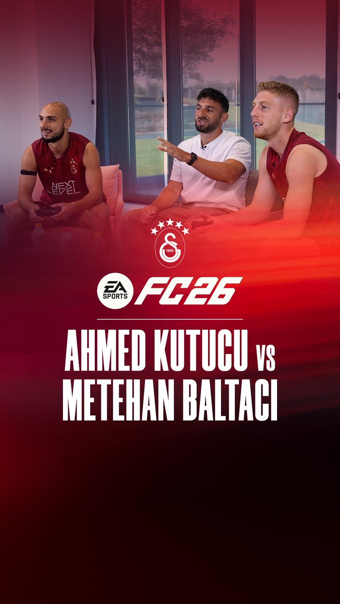 Ahmed Kutucu ve Metehan Baltacı yeni #FC26’yı oynuyor. Oyun ellerinde, heyecan gözlerinde 🎮 EA SPORTS FC