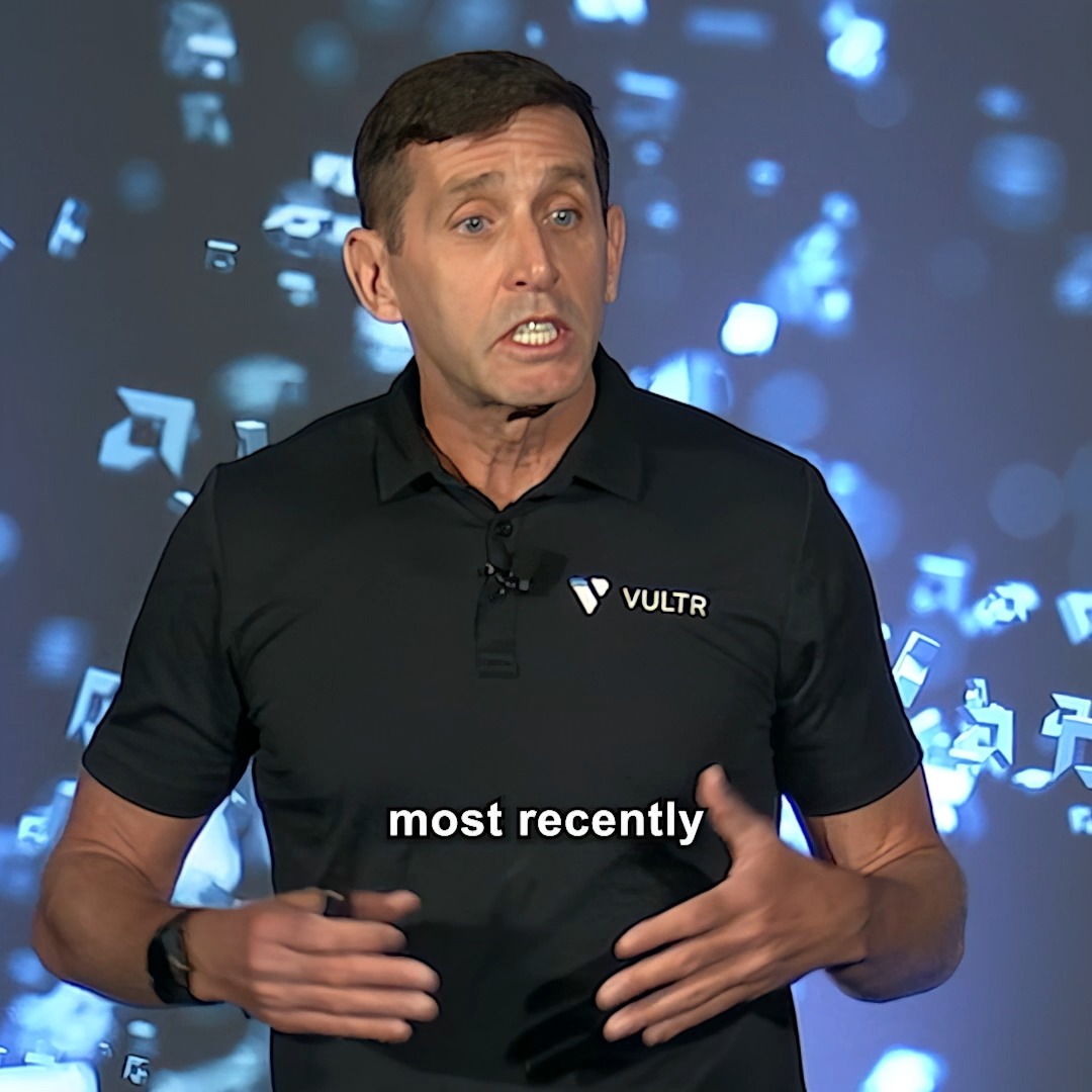 The future of compute is open. Vultr and AMD are delivering a collaborative, cloud-native ecosystem for next-gen enterprise applications. 📺 See why delivering AI at scale takes more than GPUs.