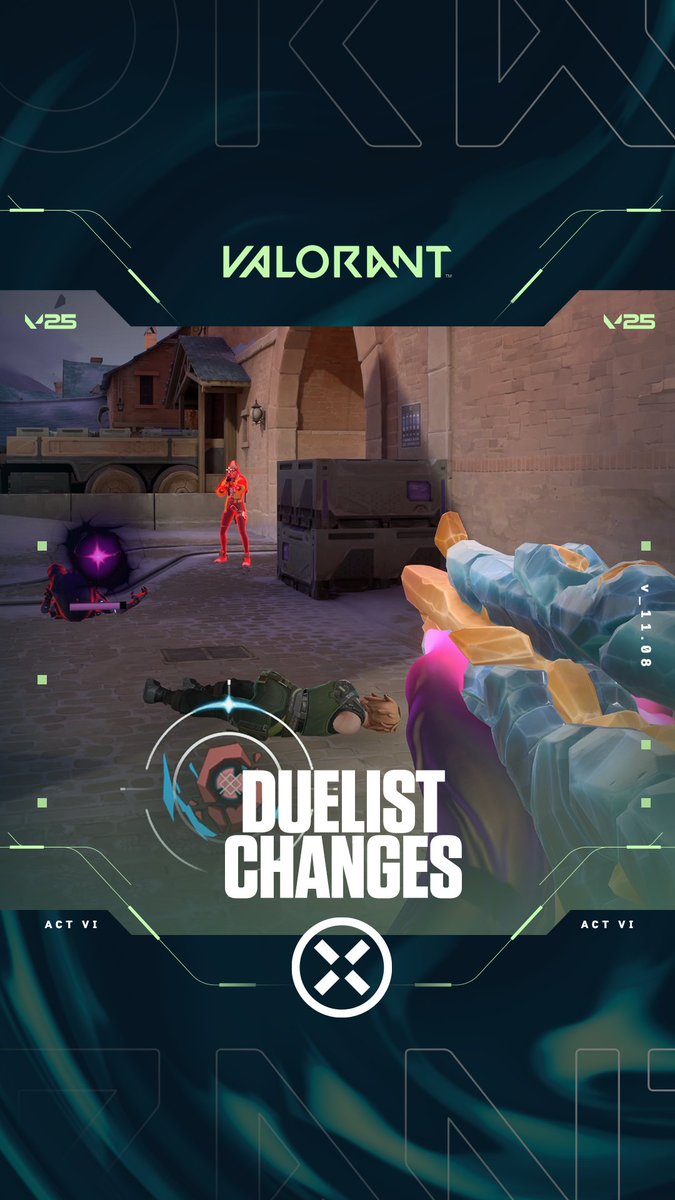 We're shaving power off of Yoru & Neon to let other Agents shine. AOE Ultimate sizes and debuff durations are also being adjusted to match the roster-wide changes this update.