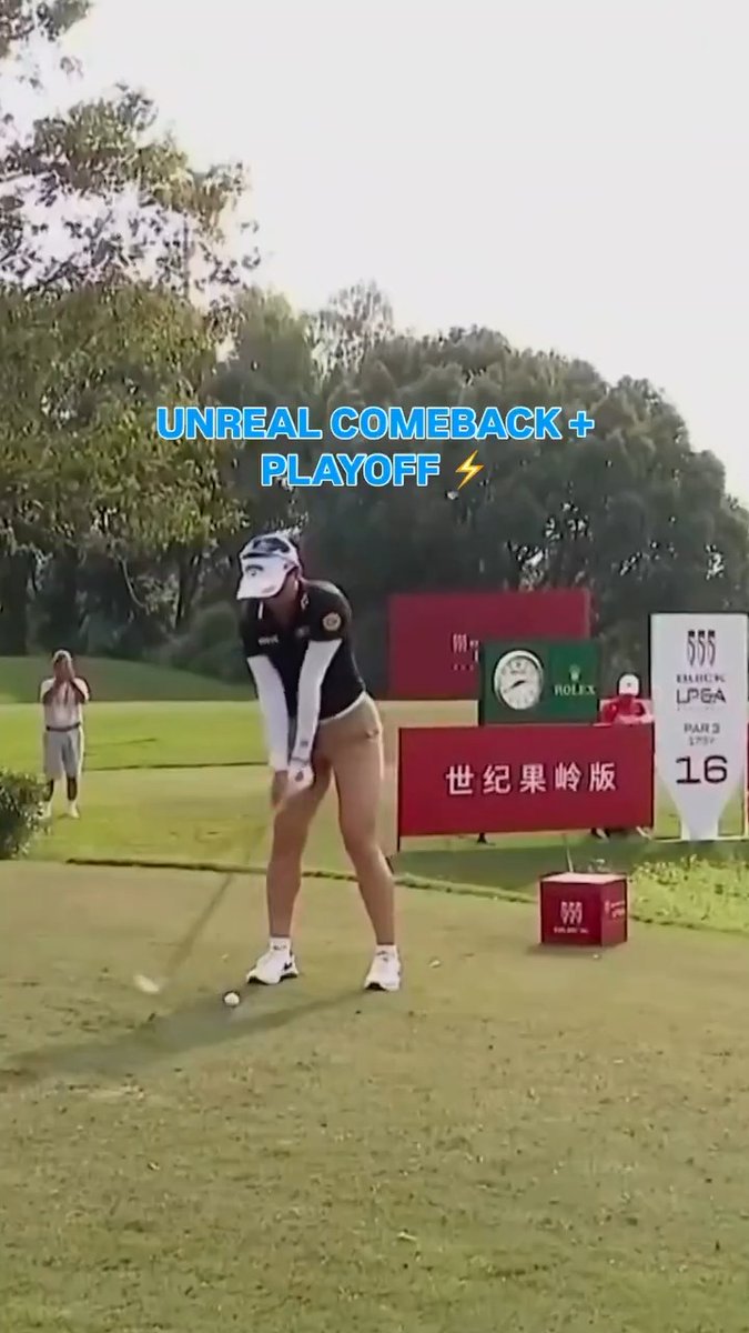 What a performance from Jeeno Thitikul, rallying on the back nine to force a playoff and WIN the Buick LPGA Shanghai. 🤯🏆