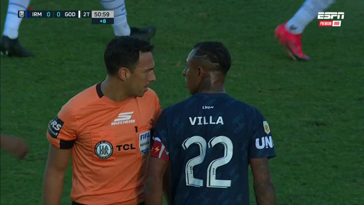 ❌🇨🇴 LA EXPULSIÓN DE SEBASTIÁN VILLA SOBRE EL FINAL DEL PARTIDO ANTE GODOY CRUZ.