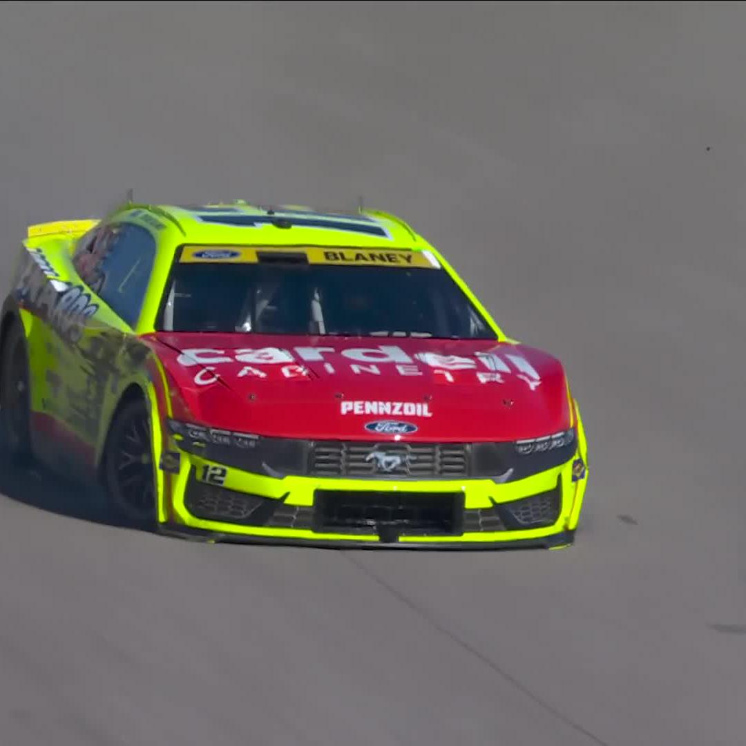 Huge playoff implications on Lap 72! Ryan Blaney has trouble and gets into the wall.