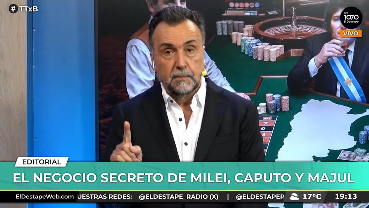 🔥 PATRIA O MILEI 💥 "El 26/10 Trump no vota acá, Bessent no vota acá. Votás vos, vota tu hermano, tu primo, tu vecino. Ese día los podemos sacar a patadas" Editorial de Roberto Navarro en #TTxB EN VIVO Miralo acá 👉