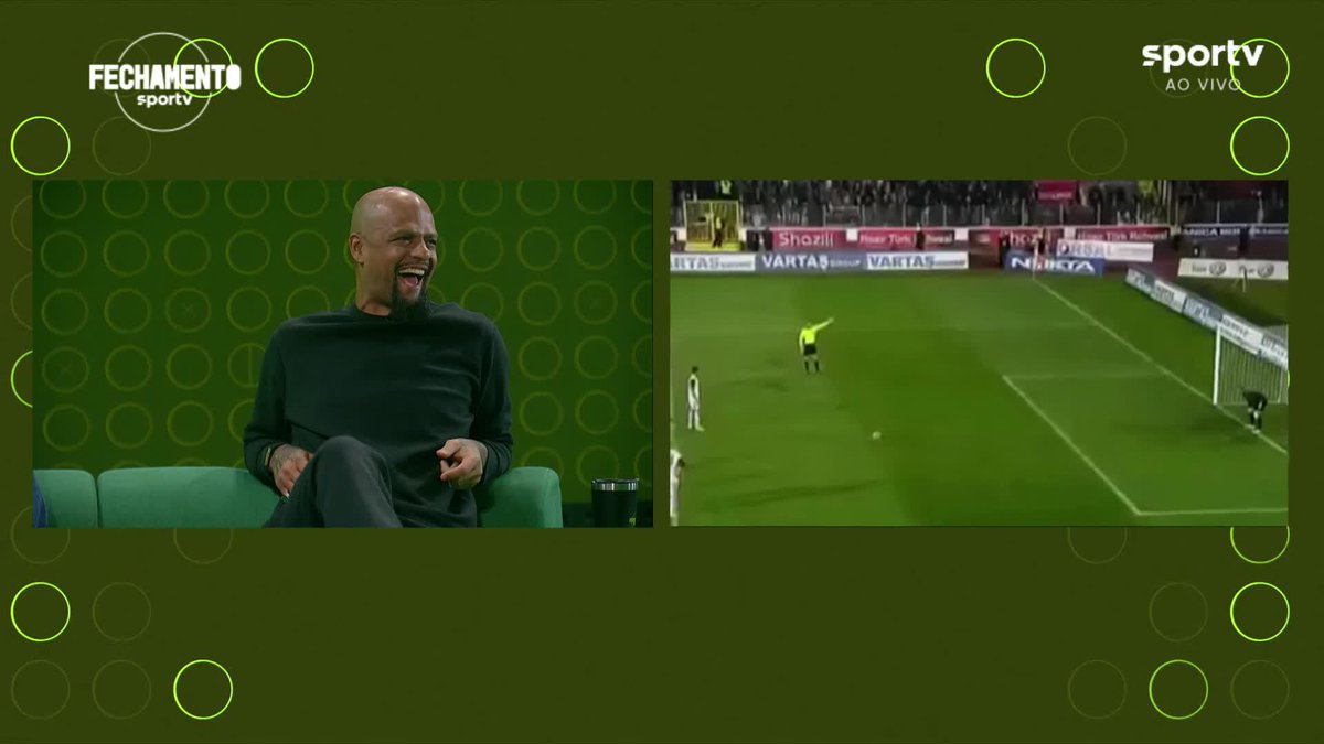 Fechamento sportv lembra o dia em que Felipe Melo precisou ir para o gol, quando jogava no Galatasaray, e defendeu um pênalti.