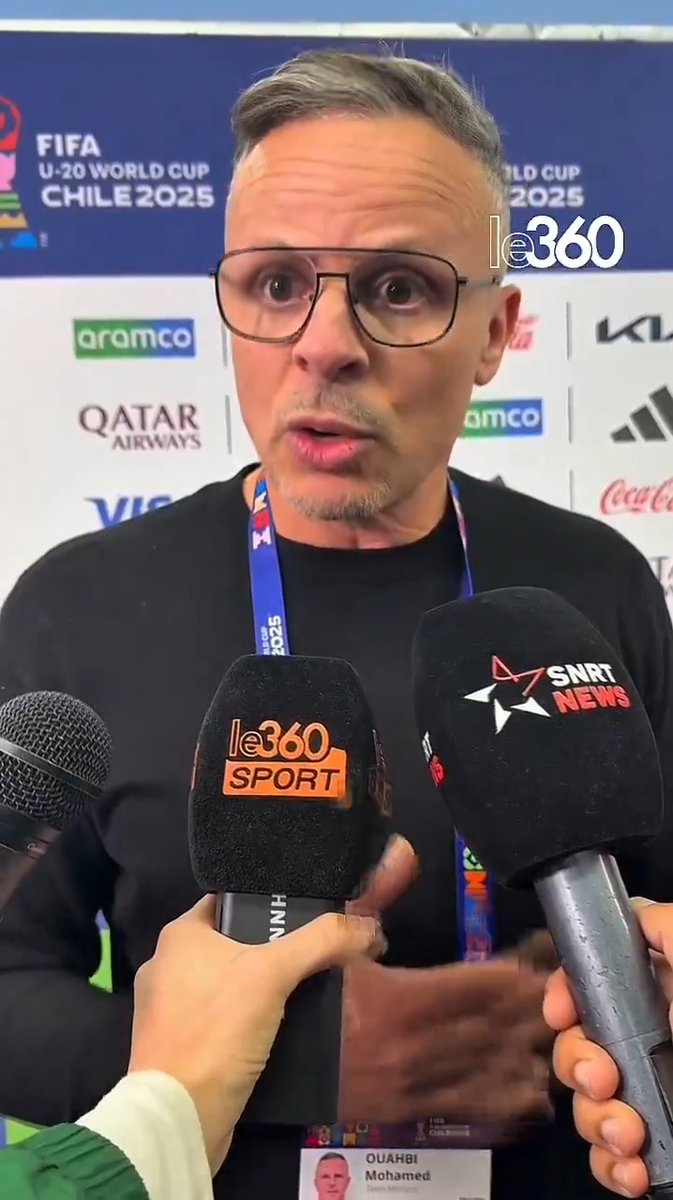 🇲🇦💬 «Ils savent qu’ils ne sont pas seuls sur le terrain, ils ont toute une Nation derrière eux.» Le sélectionneur national Mohamed Ouahbi réagit à la qualification historique des Lionceaux de l’Atlas pour les demi-finales du Mondial U20.