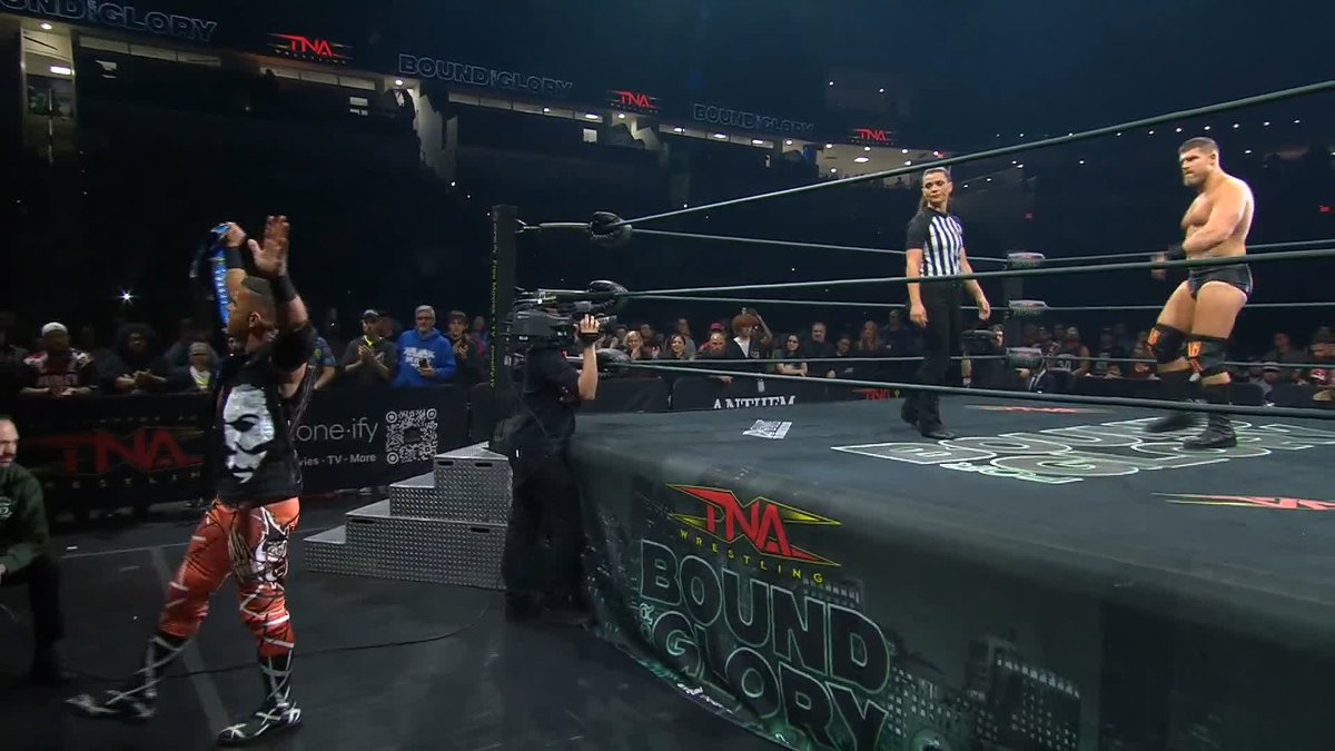 .Steve Maclin wasted no time bringing the fight to 👑 Frankie Kazarian 👑! #TNABoundForGlory WATCH on TNA+:
