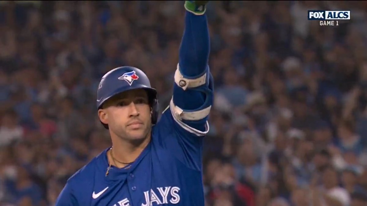 George Springer hits the first leadoff homer in Toronto Blue Jays Postseason history!