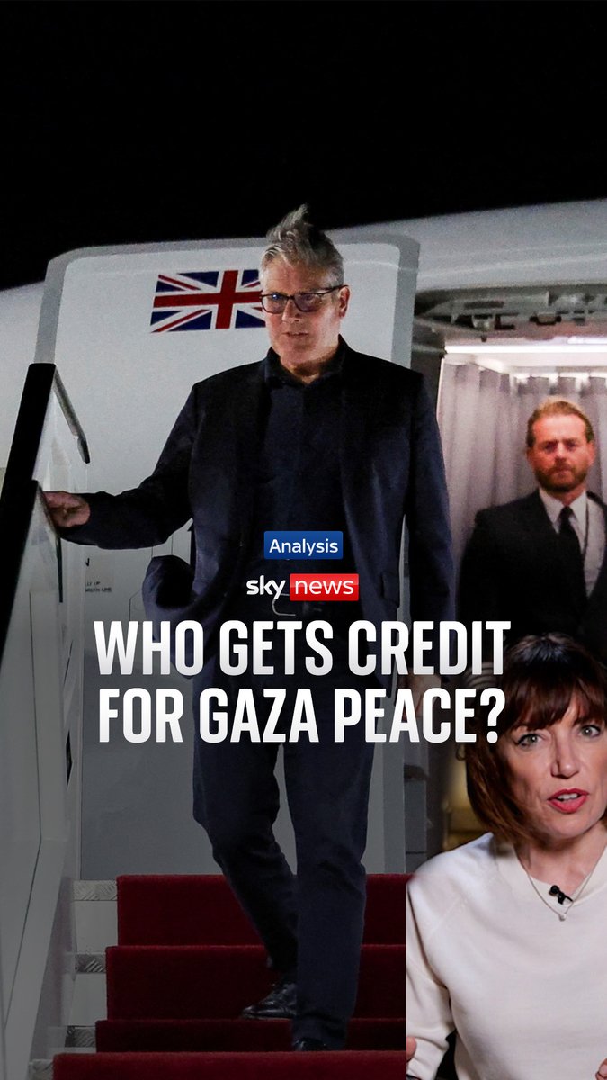 With Egypt set to host a signing ceremony for the Gaza peace deal on Monday, the question of who deserves credit for negotiating the deal is already being contested. Sky's Beth Rigby has more on who's giving and taking credit for the peace deal. 🔗