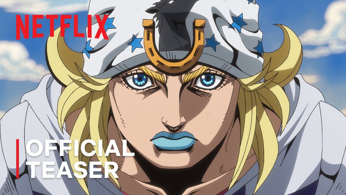A grueling competition, and the chance to become a world-renowned hero. STEEL BALL RUN JoJo's Bizarre Adventure, coming to Netflix in 2026!