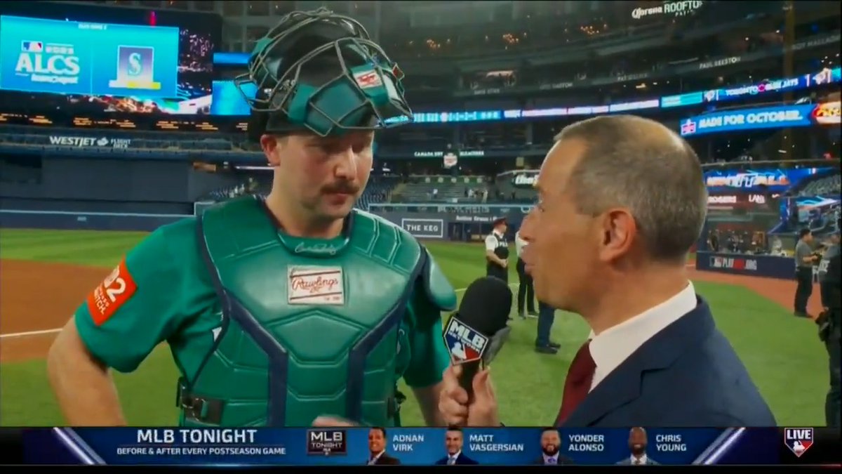 .Jon Morosi caught up with Cal Raleigh to discuss his game-tying homer, the Seattle Mariners' stellar pitching performance and more after Game 1 of the ALCS.