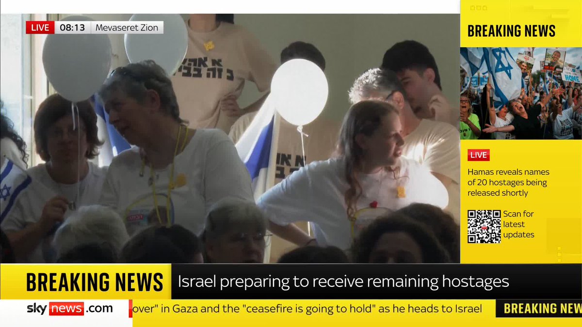 BREAKING: Hamas has handed the first group of Israeli hostages to the Red Cross, Israel says. Follow live 🔗 📺 Sky 501 and YouTube
