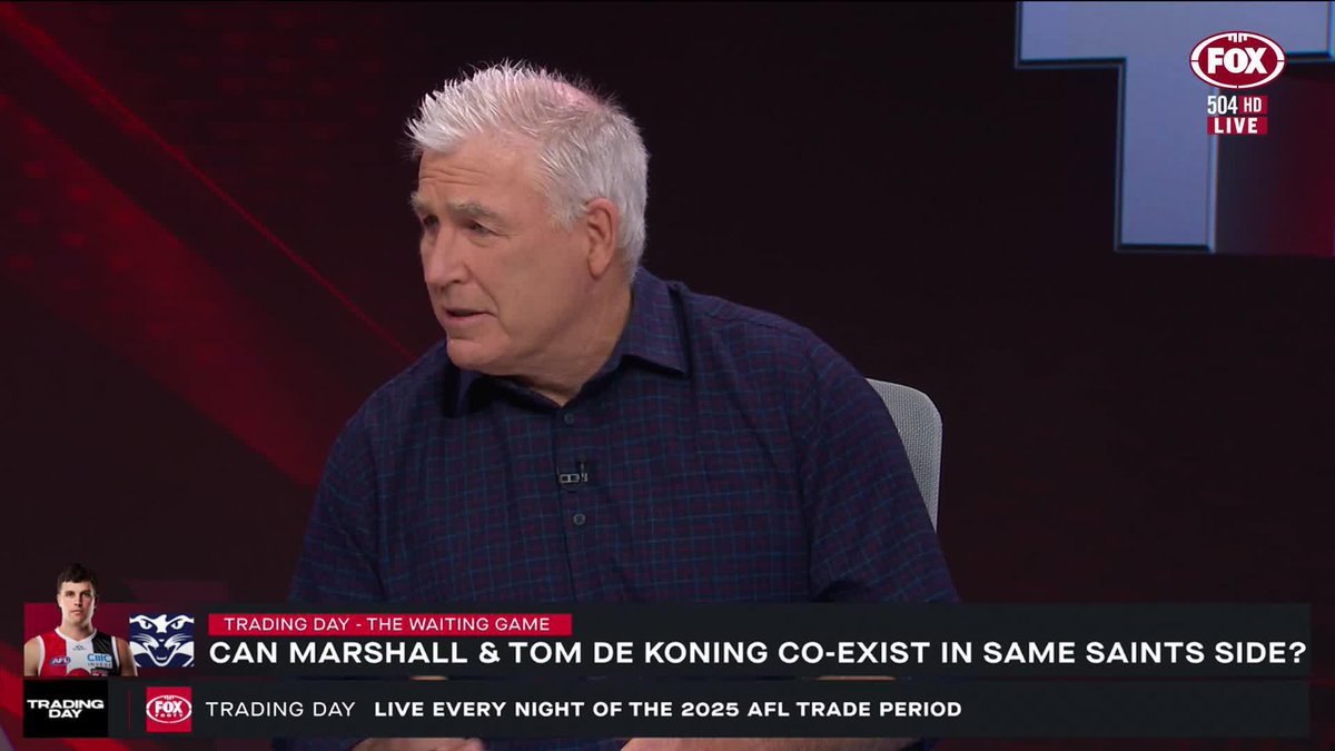 "They are a much better team with the two of them there." Gerard Healy strongly urges the Saints to hold Rowan Marshall. 📺Watch #TradingDay on Ch. 504 or stream via Kayo Sports