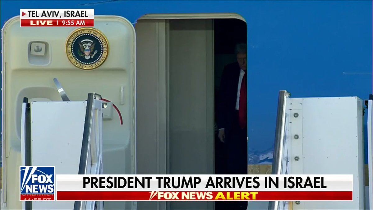 BREAKING: President Trump welcomed in Israel.