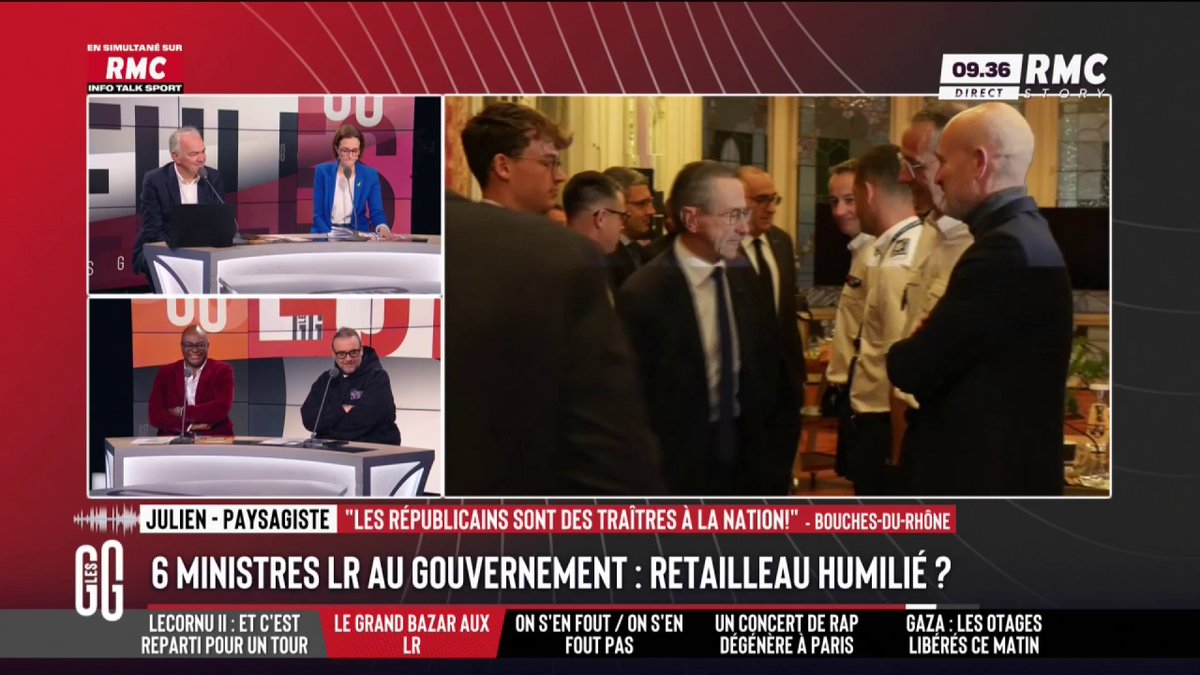 🏛️ Situation politique 📞 Julien : "On a des gens qui font des querelles de bac à sable... en bas tout le monde crève ! J'ai fait un marché avec l'État, plus jamais je fais ça ! On se retrouve avec des retards de paiement de 6 mois ! Je commence à haïr la France !" #GGRMC