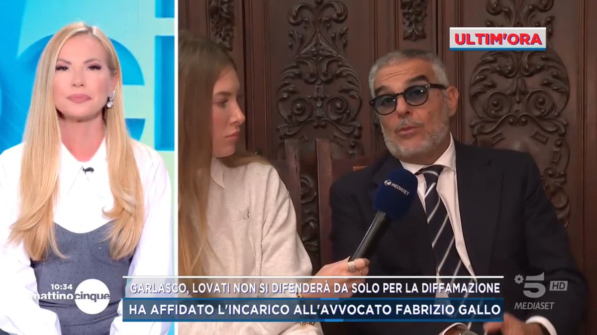 #Garlasco, in diretta l'avvocato Fabrizio Gallo che aiuterà Lovati a difendersi dalla denuncia di diffamazione #Mattino5