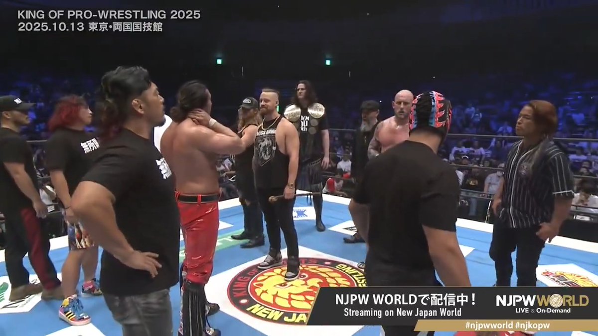 💥KING OF PRO-WRESTLING 2025💥両国大会‼️ BULLET CLUB WAR DOGSと無所属がリング上で相対する… #njpwworld で配信中📡 視聴&登録⏩「NJPW WORLD」で検索 #NJPW #njkopw