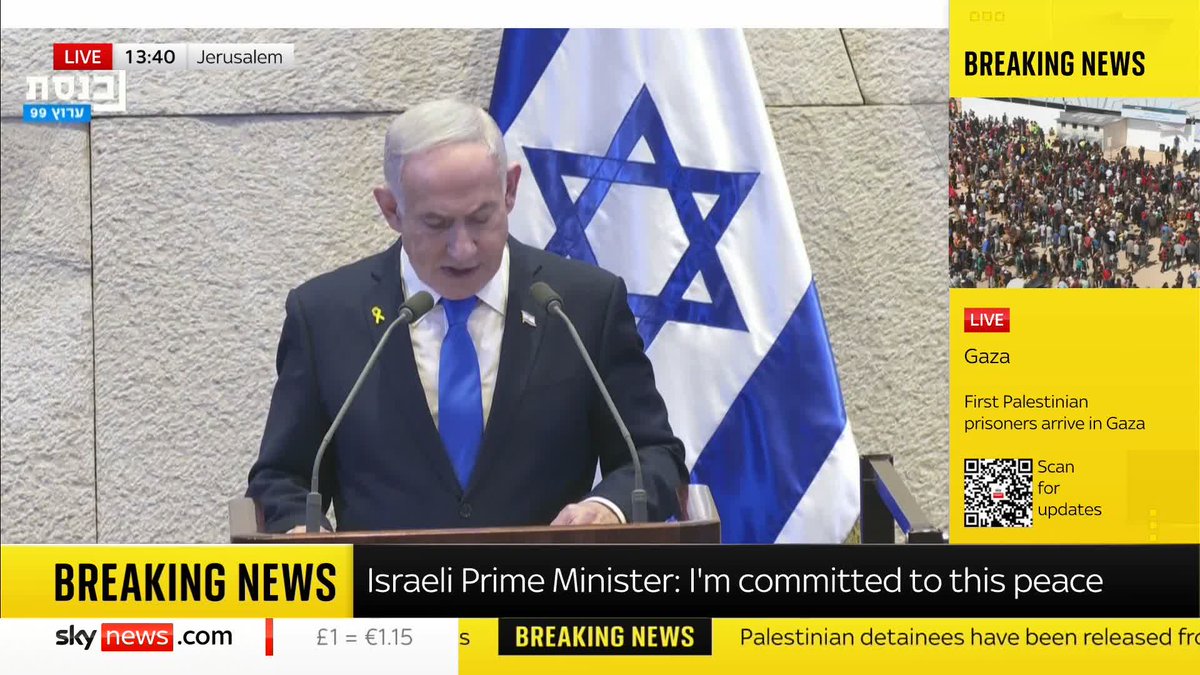 BREAKING: "Our enemies now understand just how powerful and just how determined Israel is." Israeli Prime Minister Benjamin Netanyahu says they've paid a 'high price' for the war in Gaza, as he also called the October 7 attacks a "catastrophic mistake".