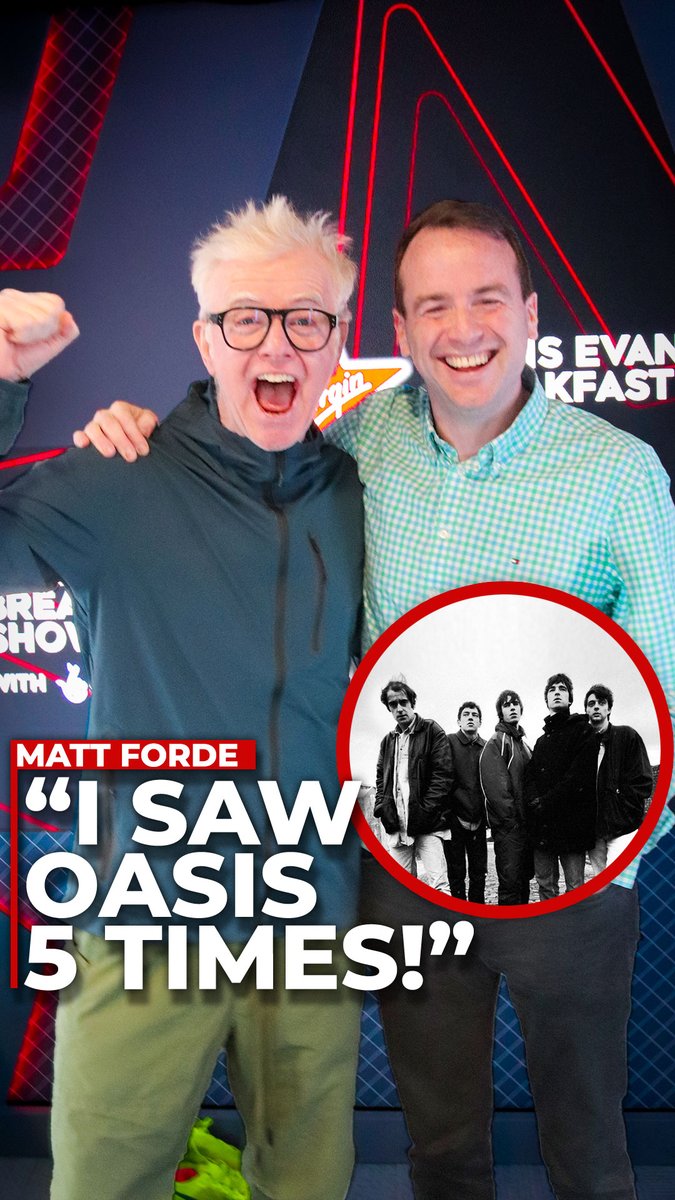 Oasis superfan Matt Forde's impressions of Liam and Noel Gallagher are the BEST we've ever heard 😱😱😱 Catch Matt Forde on his 'Defying Calamity' tour and watch the full interview from the Chris Evans Breakfast Show with The National Lottery on our YouTube channel ⤵️