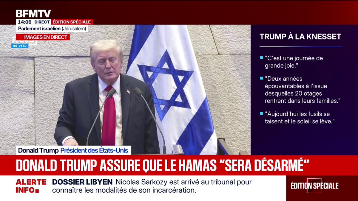 "Pourquoi ne pas l'absoudre?": Donald Trump suggère une amnistie de Benjamin Netanyahu devant le parlement israélien
