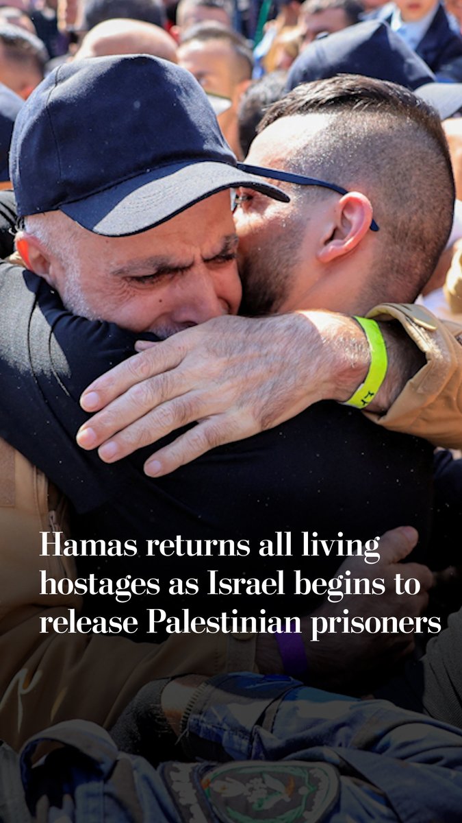 The remaining living hostages released by Hamas have arrived back in Israel. Israeli authorities have also begun releasing hundreds of Palestinian detainees and prisoners under the Trump administration-brokered ceasefire plan.