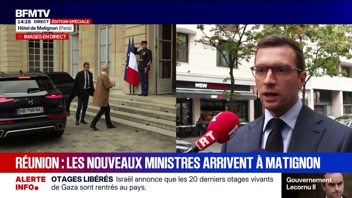 Jordan Bardella, président du RN: "Il n'y a que deux partis qui sont très clairs aujourd'hui, et ça me fait mal de le dire, mais c'est La France insoumise et nous"