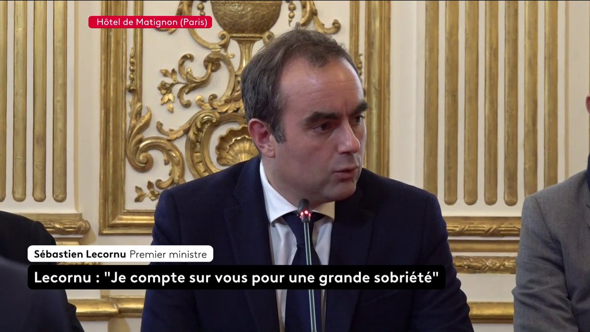 Sébastien Lecornu a pris la parole devant les 34 nouveaux ministres de son gouvernement. "Je compte sur vous pour faire preuve de la plus grande sobriété", a-t-il assuré. Il a mis l'accent sur trois piliers : liberté, humilité et exemplarité. #canal16