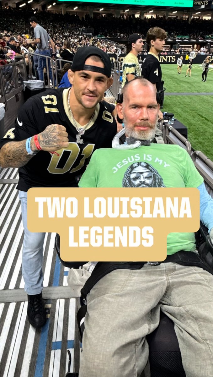 At yesterday's game, The Diamond heard Steve Gleason - "Live Impossible" wanted to meet him. So he went to find the Saints legend ❤️