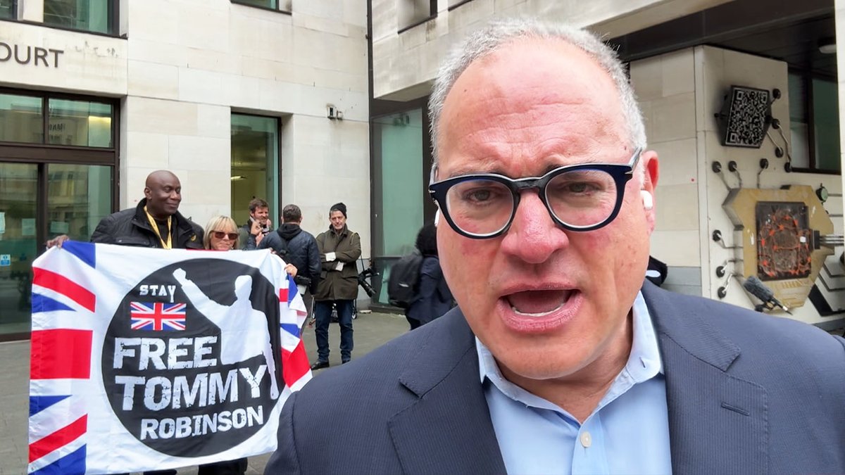 .Ezra Levant 🍁🚛 with an update report from Westminster Magistrate's Court where Tommy Robinson is prosecuted under the UK's Terrorism Act. The government is using a law written to target actual terrorists, not regular Brits with prickly opinions about the government.