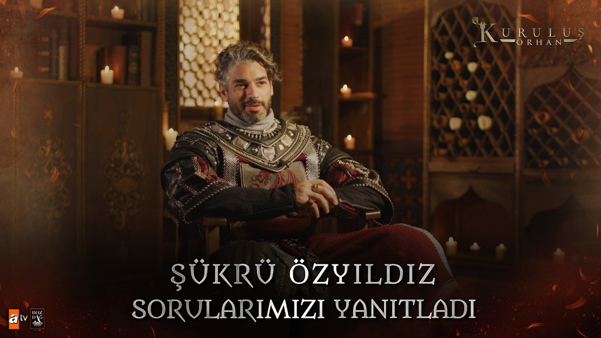 Dizimizin “Flavius”u Şükrü Özyıldız ile keyifli bir sohbet! Karakterin hikayesini ve hazırlık sürecini Şükrü Özyıldız’ın kendi ağzından dinleyin! ⚔️ #KuruluşOrhan çok yakında atv’de. 🔥 atv Bozdağ Film #ŞükrüÖzyıldız #Flavius