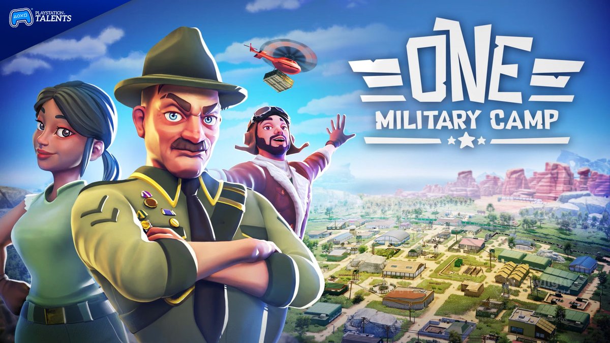 ¡Ayuda a mantener el campamento! 🫡One Military Camp de Abylight Studios 🎮 SOMA-CITADELUM-ANOXIA llega el 15/10 a #PS5🎮Recluta, entrena, equilibra recursos y completa misiones para recuperar territorio. ¡Un videojuego lleno de referencias al cine bélico y humor absurdo!
