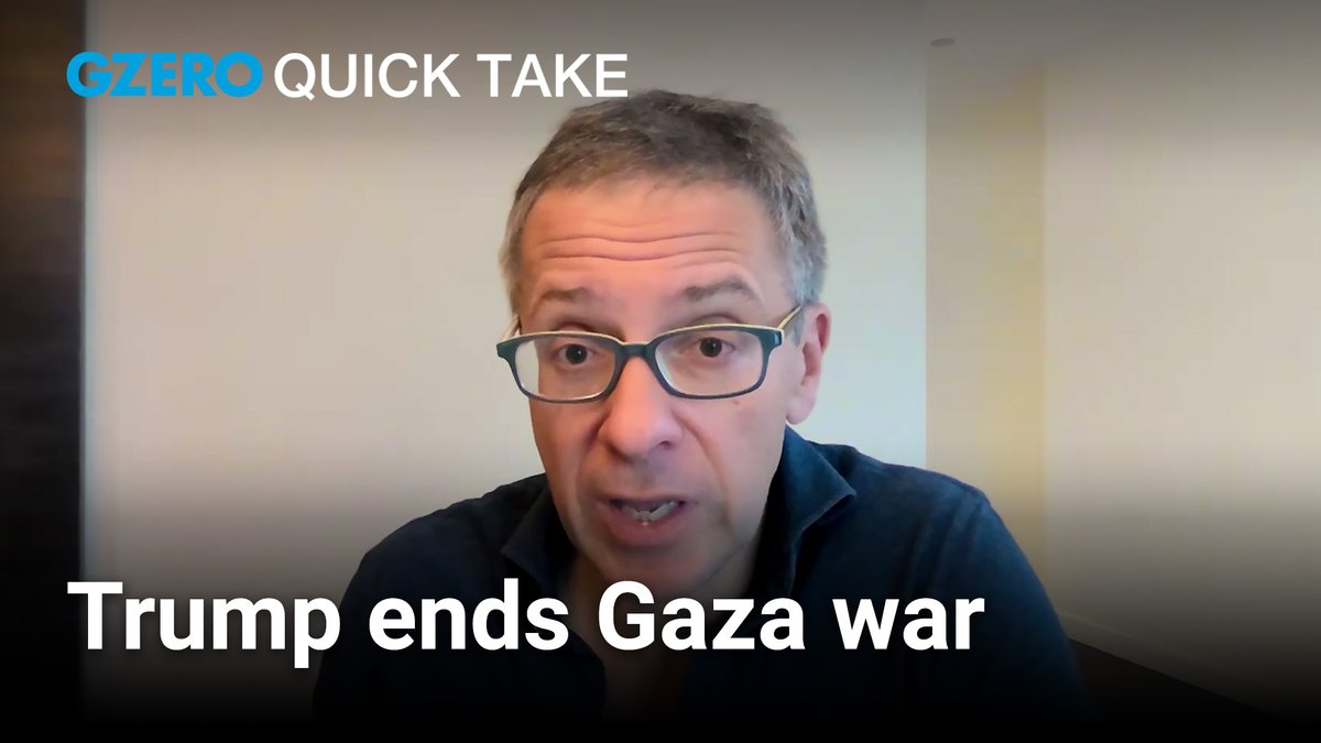 lasting peace in gaza isn’t guaranteed. but for the first time in years, it’s possible. GZERO Media