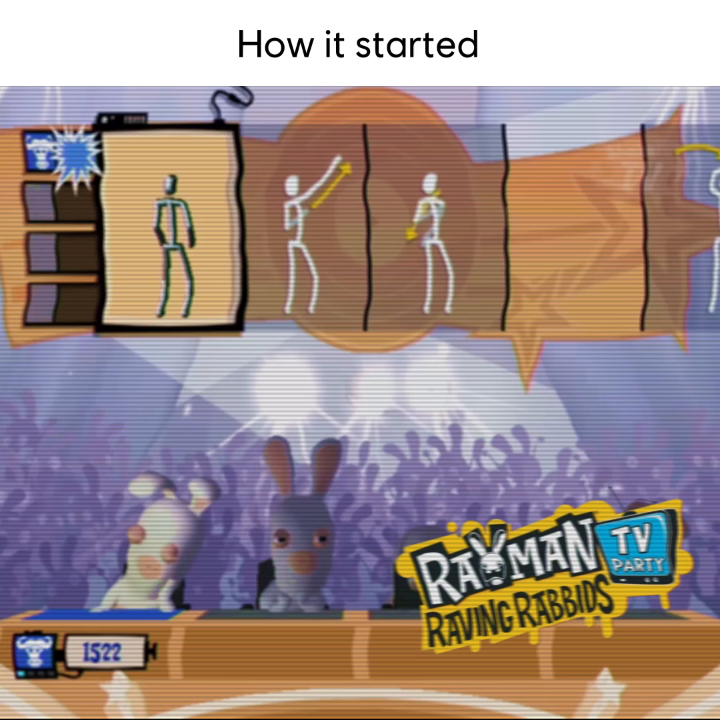 Did you know that Just Dance was born from a mini-game in 2008 Wii game Rayman Raving Rabbids TV Party? 🐇 18 years later, Just Dance 2026 Edition launches tomorrow on Switch, PS5 and Xbox Series S|X! 💃🕺 🐼