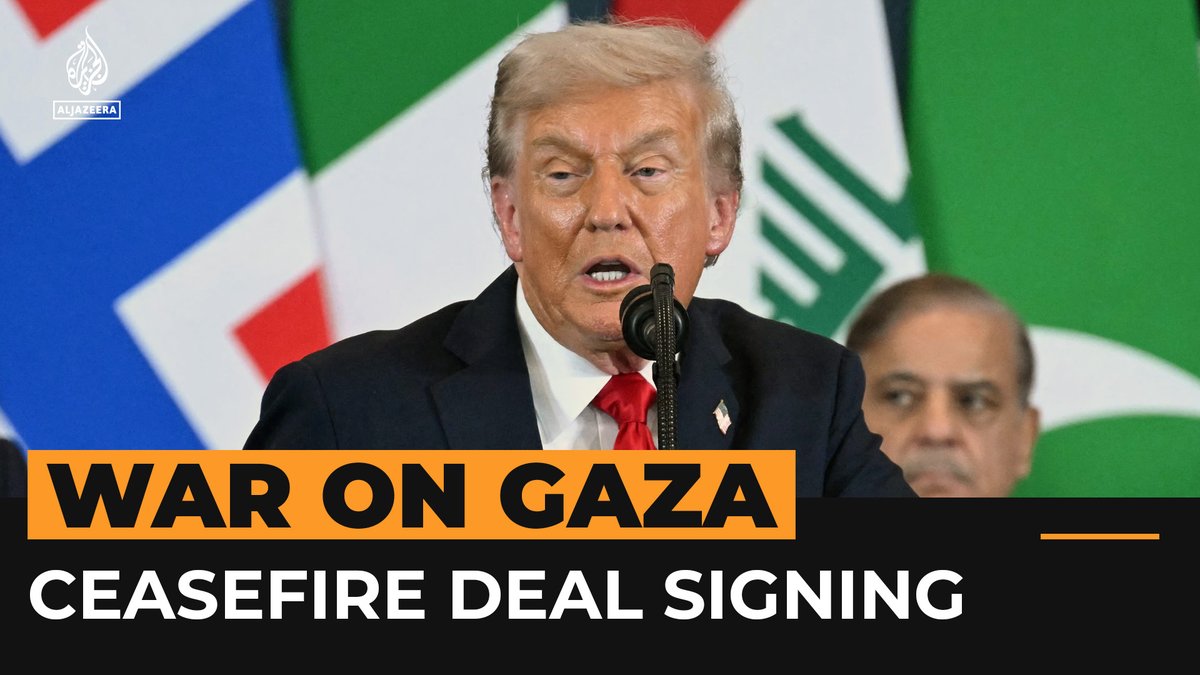 “With the historic agreement we have just signed, those prayers of millions have finally been answered.” US President Donald Trump took a victory lap in Sharm el-Sheikh, Egypt, signing the Israel-Hamas Gaza ceasefire deal in front of dozens of other world leaders.