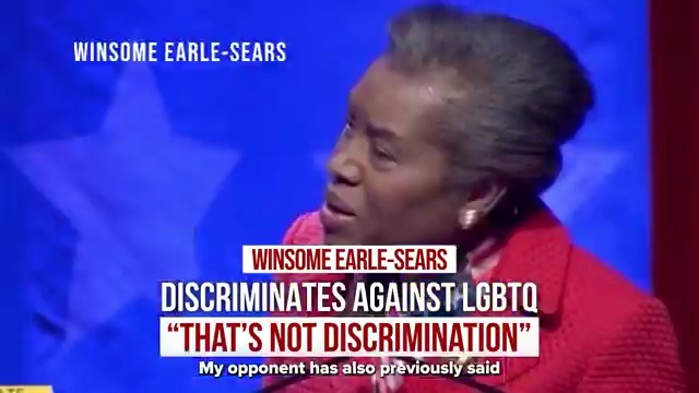 My opponent is still opposed to same-sex marriage. She thinks it’s okay for Virginians to be fired for being gay. And when confronted about it on the debate stage, she doubled down. Winsome Earle-Sears is too extreme for Virginia. Watch our new ad 🎬: