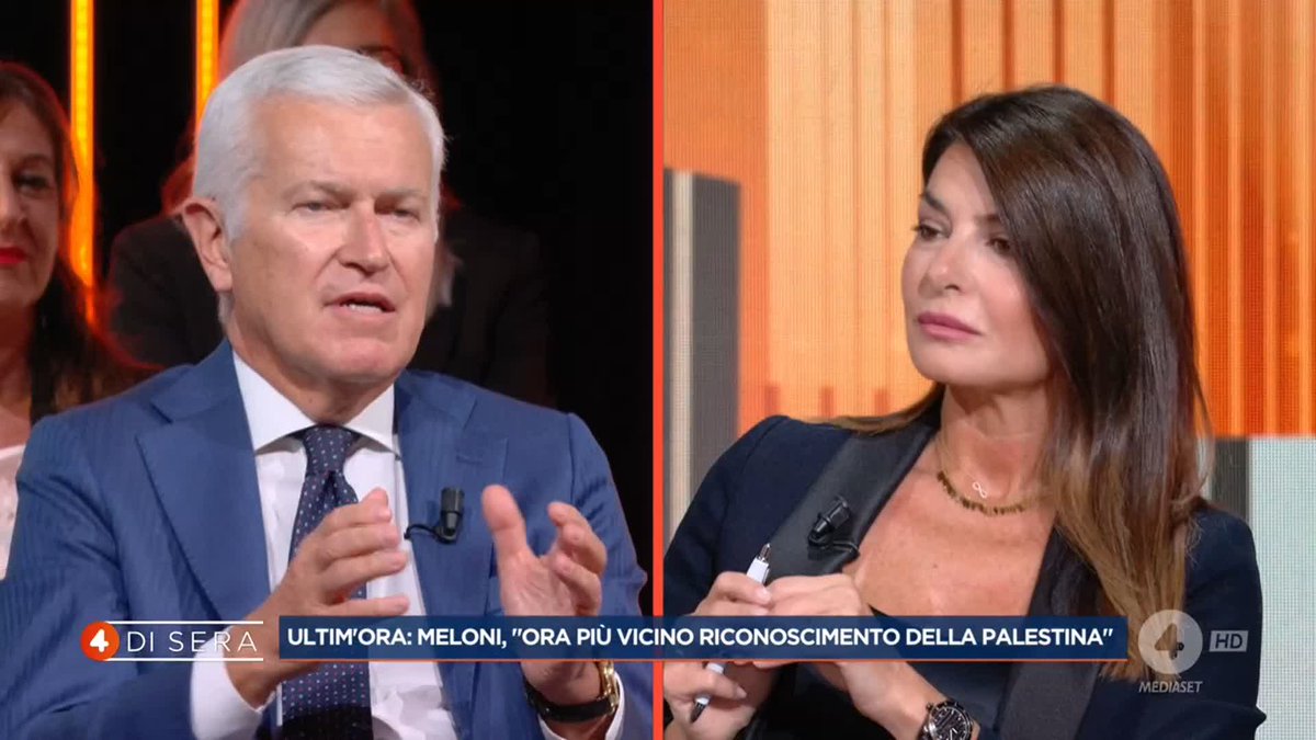 "Il vero tema è che abbiamo dato tanti soldi ai palestinesi che sono stati utilizzati per armarsi" Maurizio Belpietro a #4disera