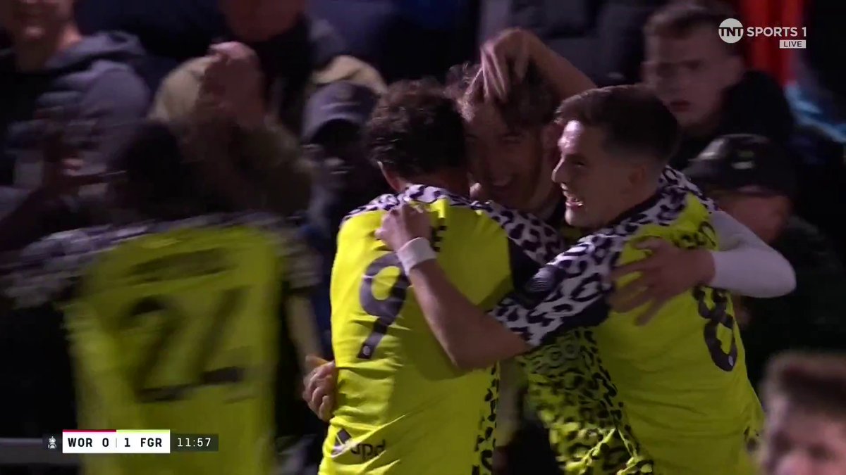 Forest Green Rovers get their FA Cup tie off to a flyer with this quick free kick 🔥 📺 TNT Sports &amp; discovery+ UK