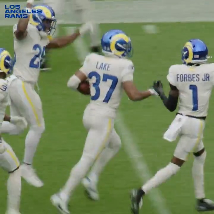 First career INT for Quentin Lake! 🎥 More highlights on