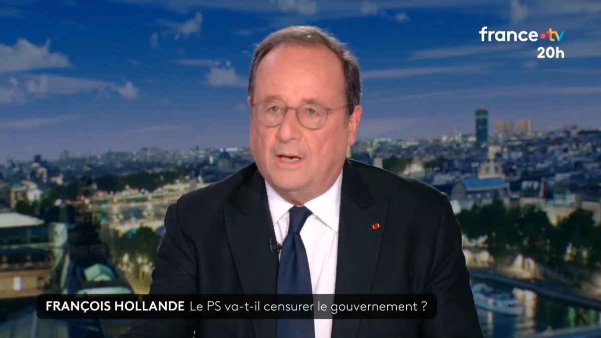 🔴🗣️ " Il faut suspendre la réforme des retraites jusqu'à la présidentielle, une contribution sur les plus hauts patrimoines et pas de 49.3 pour que la discussion se fasse" Pour François Hollande, Sébastien Lecornu a dans les mains les "éléments d'un compromis". #JT20h