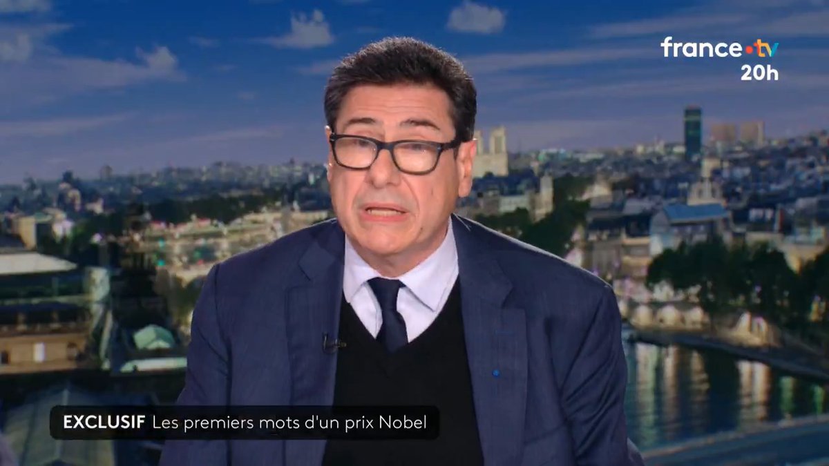 🔴🇪🇺🗣️ "L'Europe doit se réveiller [...] et revoir sa doctrine économique très rigide mais sans perdre son modèle social" Le premiers mots forts de Philippe Aghion, à qui le prix Nobel d'économie vient d'être tout juste décerné. #JT20h