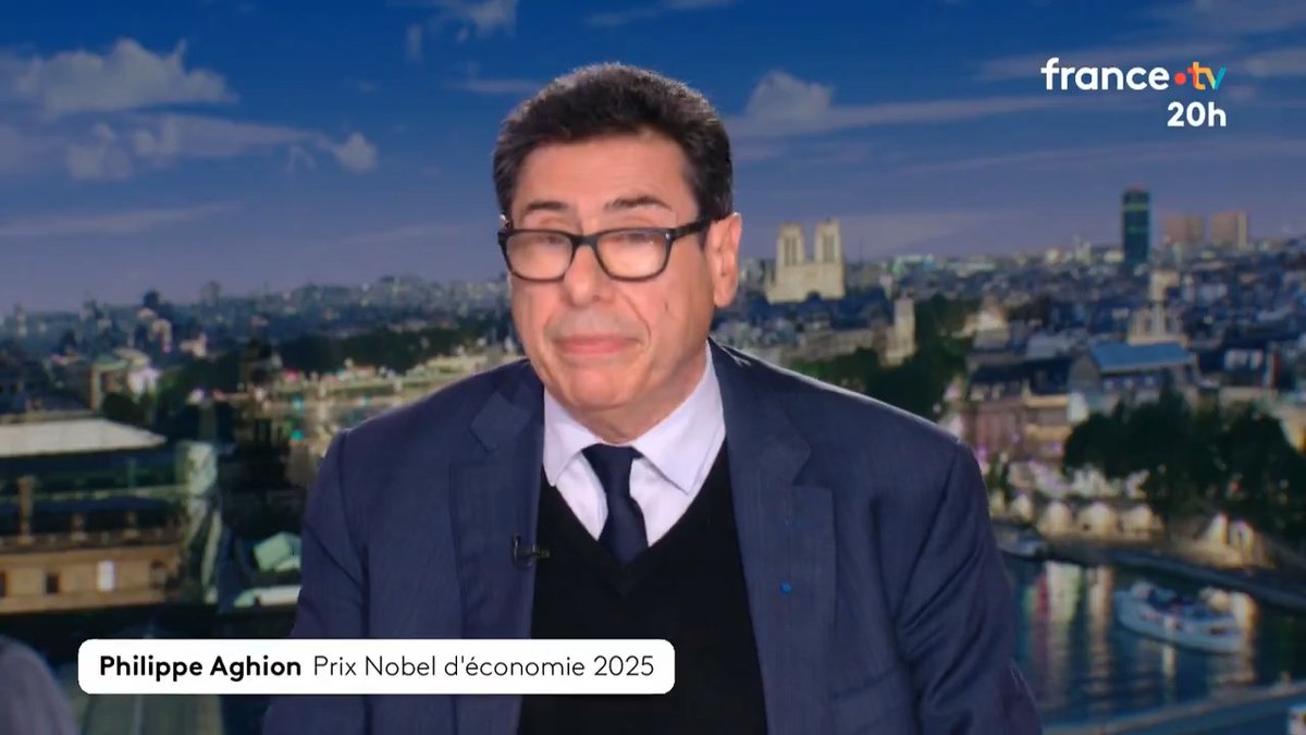 🔴🗣️ Faut-il suspendre la réforme des retraites ? "C'est évident qu'il faut le faire" déclare Philippe Aghion, nouveau prix Nobel d’économie. #JT20h