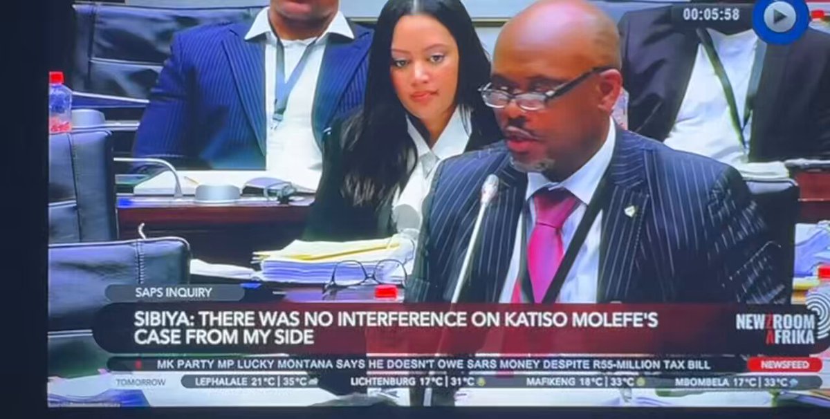 … Sibiya must tread carefully when speaking about the Head of Intelligence Khumalo, or else his chats will be read live on National TV.😂#AdHocCommittee