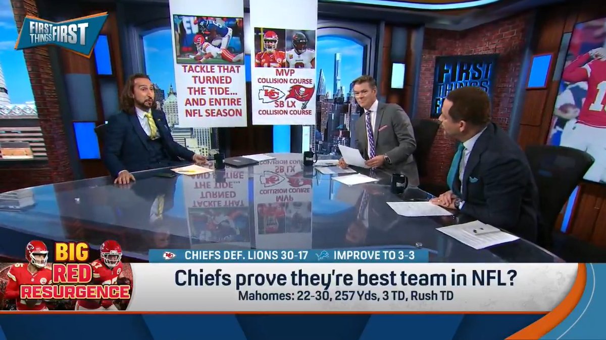 .nick wright dropped a banner in honor of his guys Patrick Mahomes AND Baker Mayfield: “MVP Collision Course, SB LX Collision Course.”