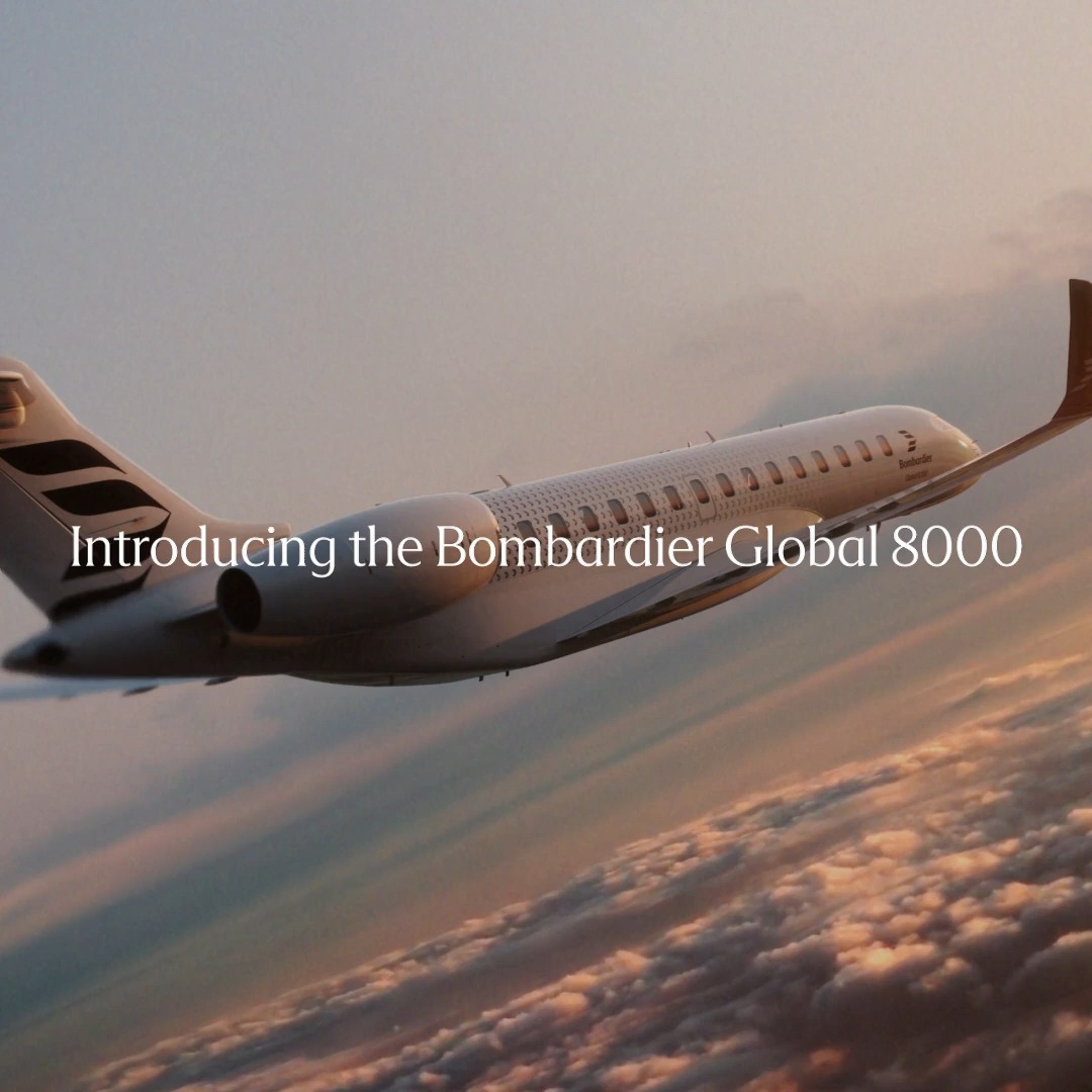 When you fly close to the speed of sound, you can see a dawn that never ends. Introducing the Bombardier #Global8000, now faster than ever at Mach 0.95.